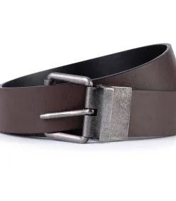 2 in 1 omkeerbare riem Zwart/Bruin