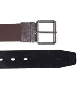 2 in 1 omkeerbare riem Zwart/Bruin