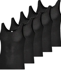 5 pack - Fijnrib Ringel - Onderhemd
