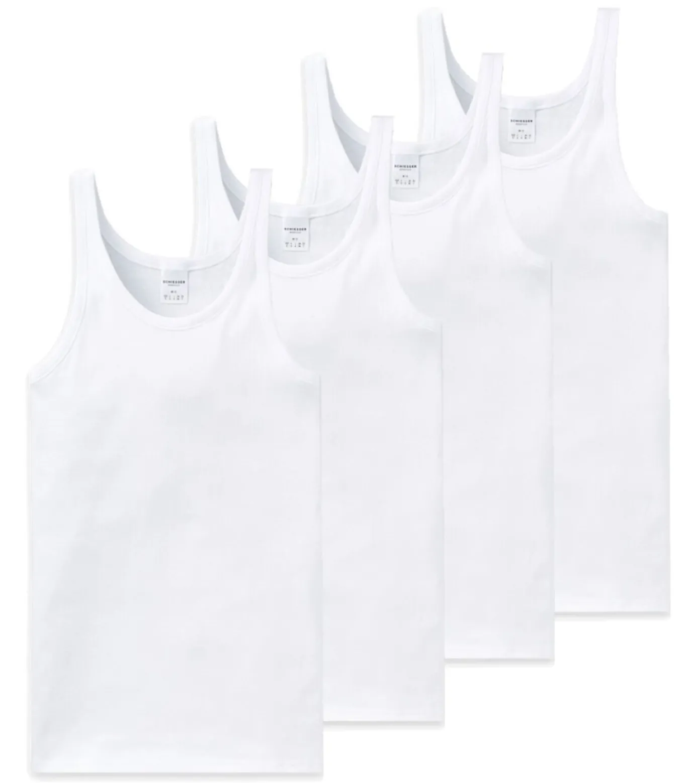 2 pack Cotton Essentials fijnrib - onderhemd