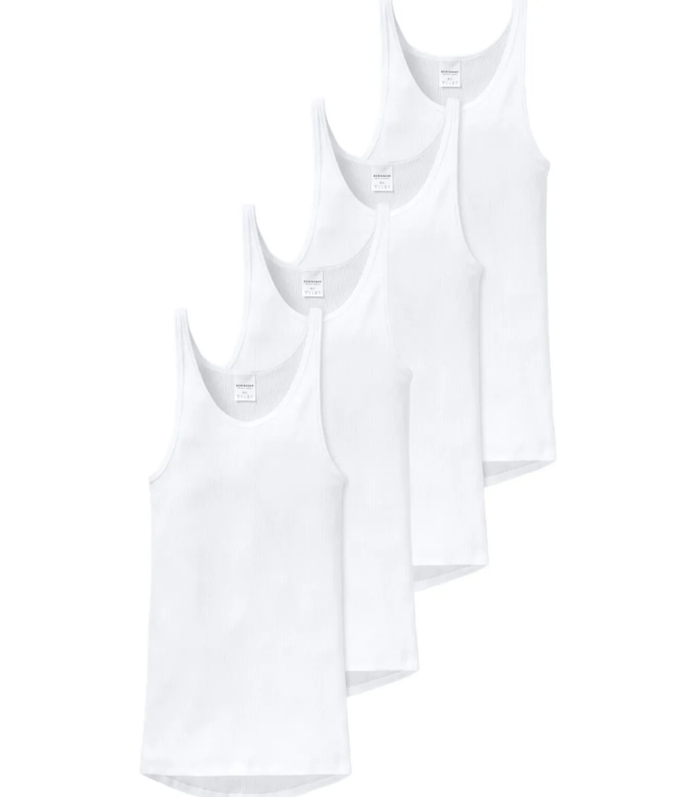4 pack Original Classics dubbelrib - onderhemd