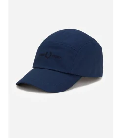 5 panel flap twill cap - tennis blue