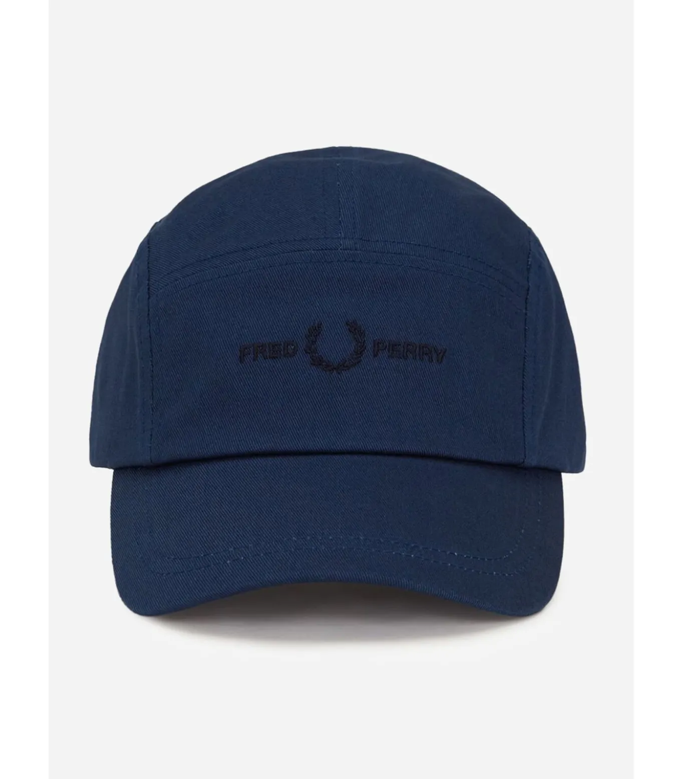 5 panel flap twill cap - tennis blue