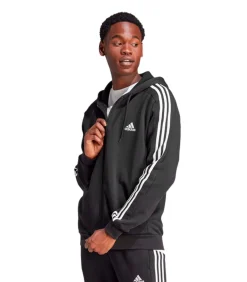 3 STRIPES - Hoodie Met Volledige Ritssluiting - Zwart