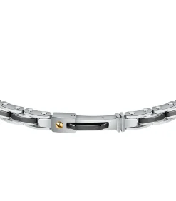 Armband in staal, geelgoud PVD, email, keramiek PREMIUM