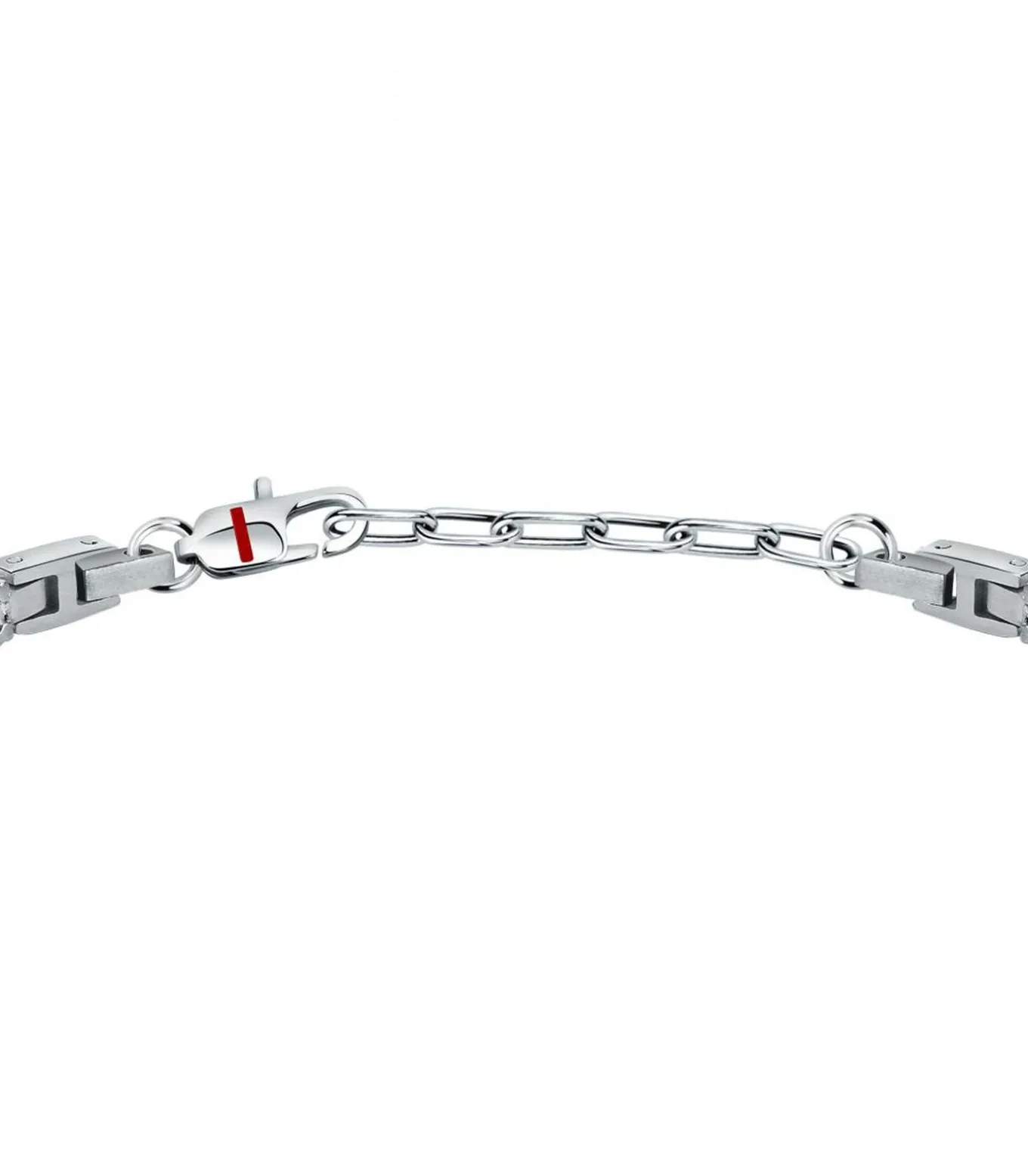 Armband in staal, kristallen, email TENNIS