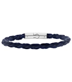 Armband Leer zilverkleurig