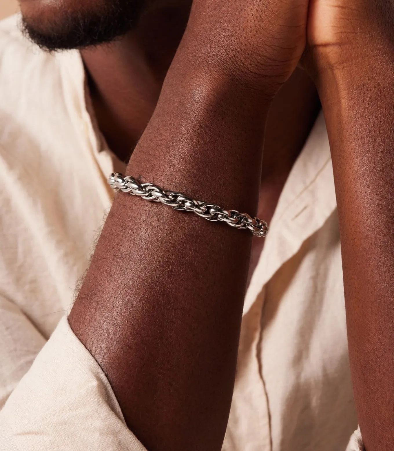 Armband Staal 19 cm - Zilverkleurig