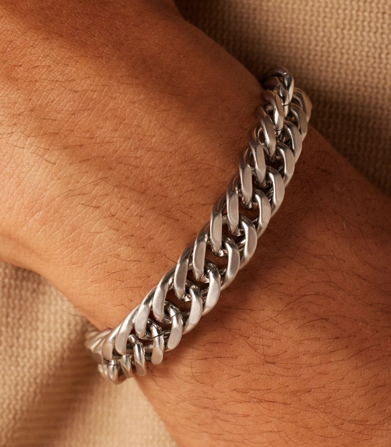Armband Staal zilverkleurig
