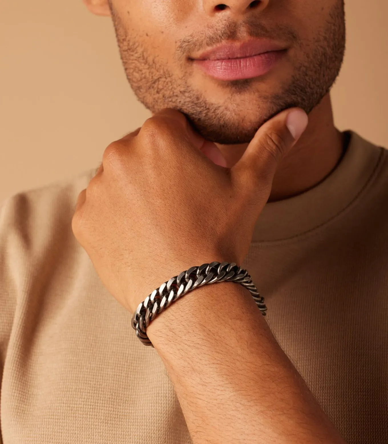 Armband Staal zilverkleurig