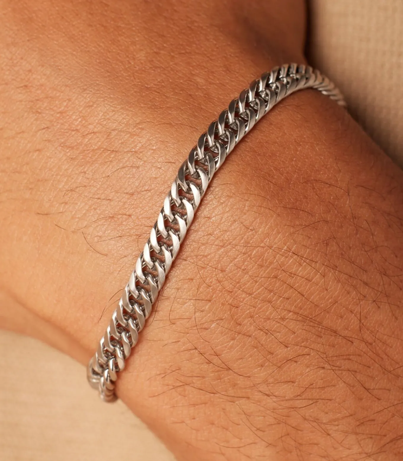 Armband Staal zilverkleurig