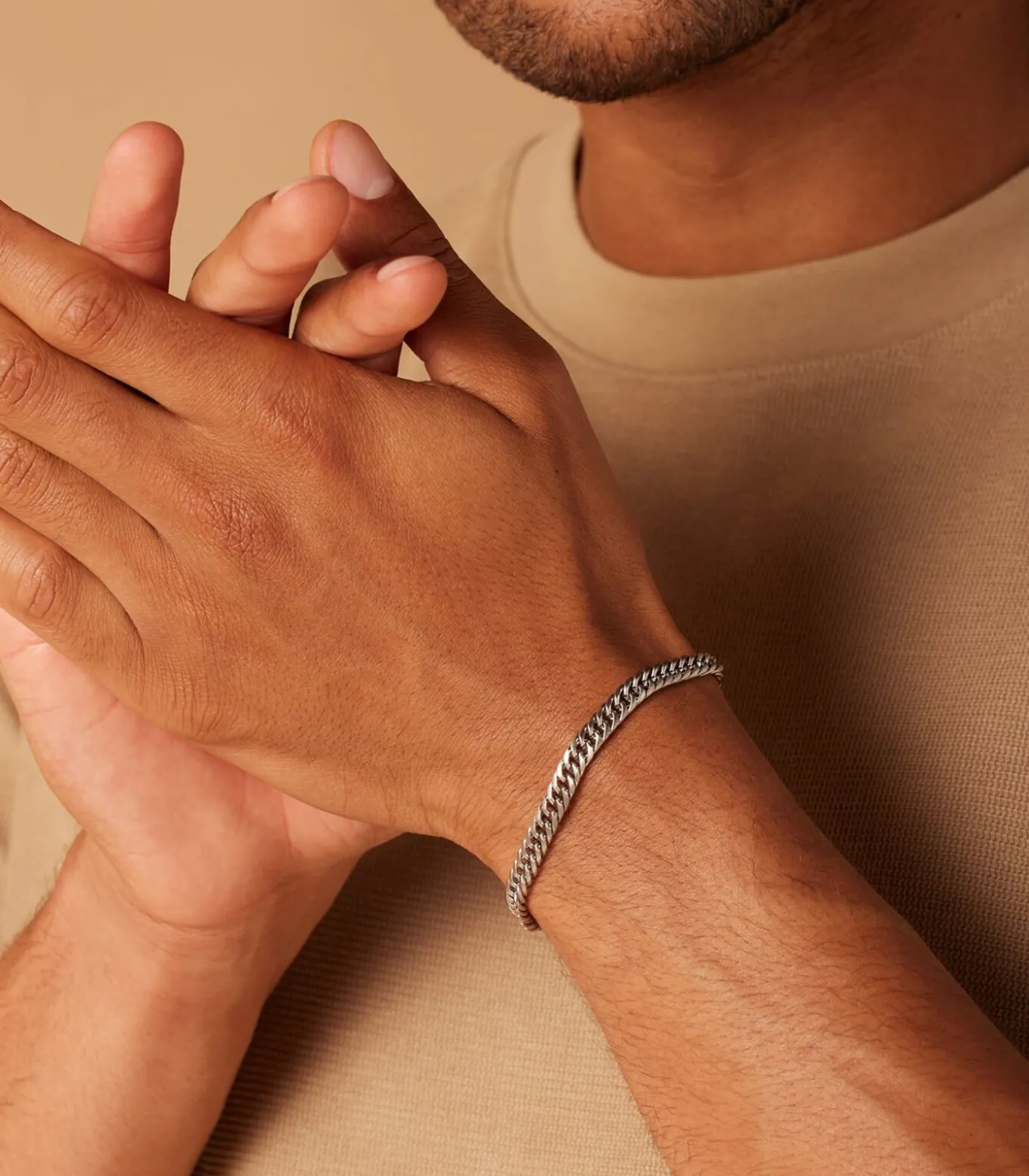 Armband Staal zilverkleurig