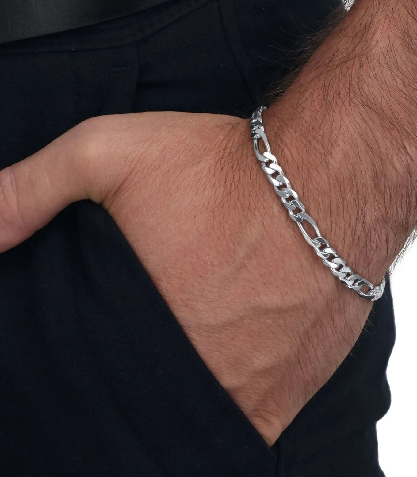 Armband voor mannen, 925 sterling zilver
