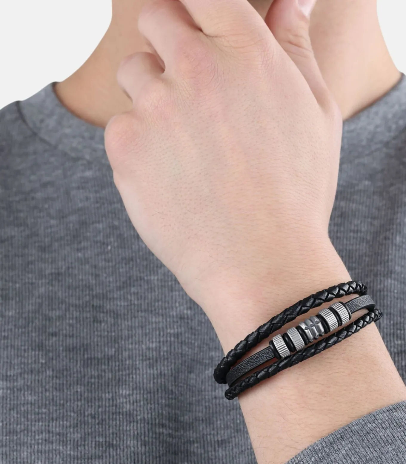 Armband voor mannen, roestvrij staal