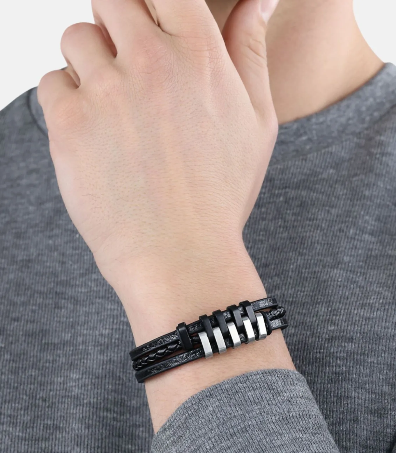 Armband voor mannen, roestvrij staal