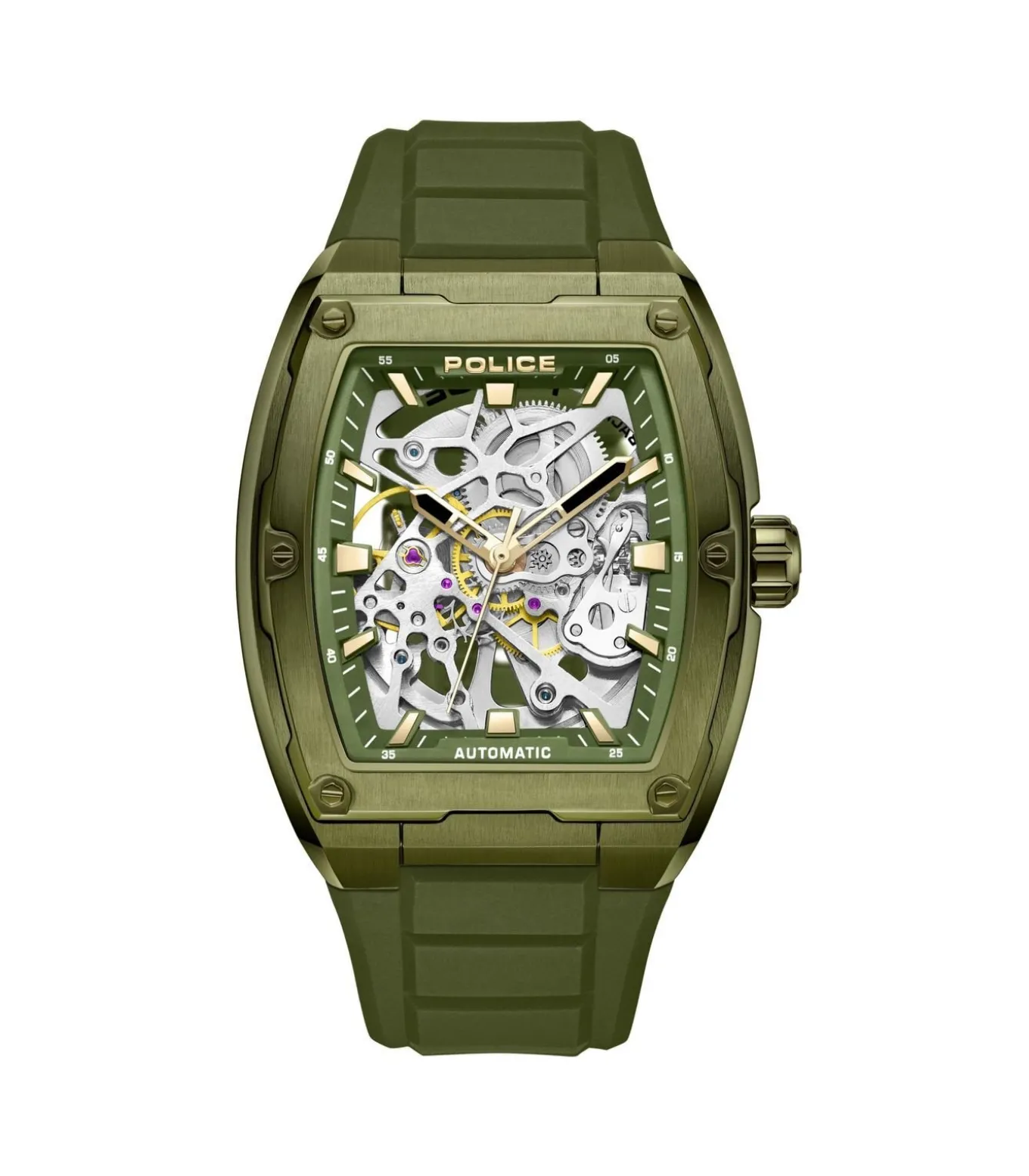 Automatisch horloge Skeletor Green