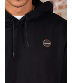 Badge hoodie - black beauty