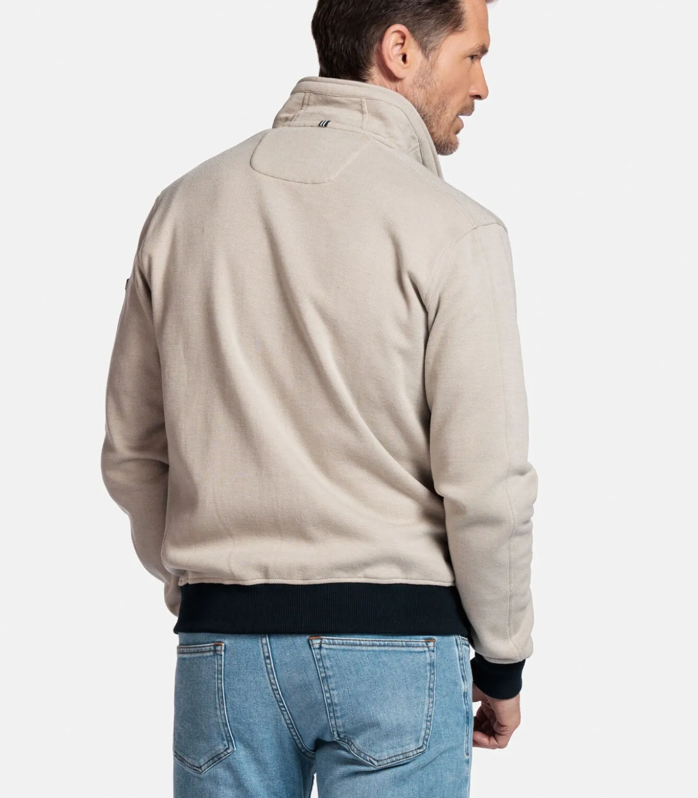 Baileys Sweatvest met Rits – Beige