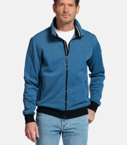 Baileys Two-tone sweatvest - Donkerblauw