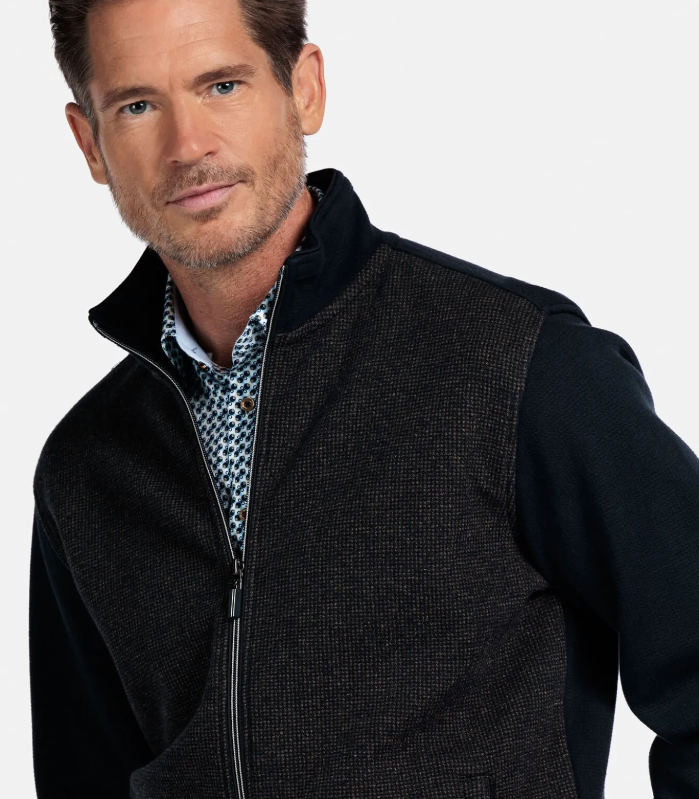Baileys two-tone vest - Camel