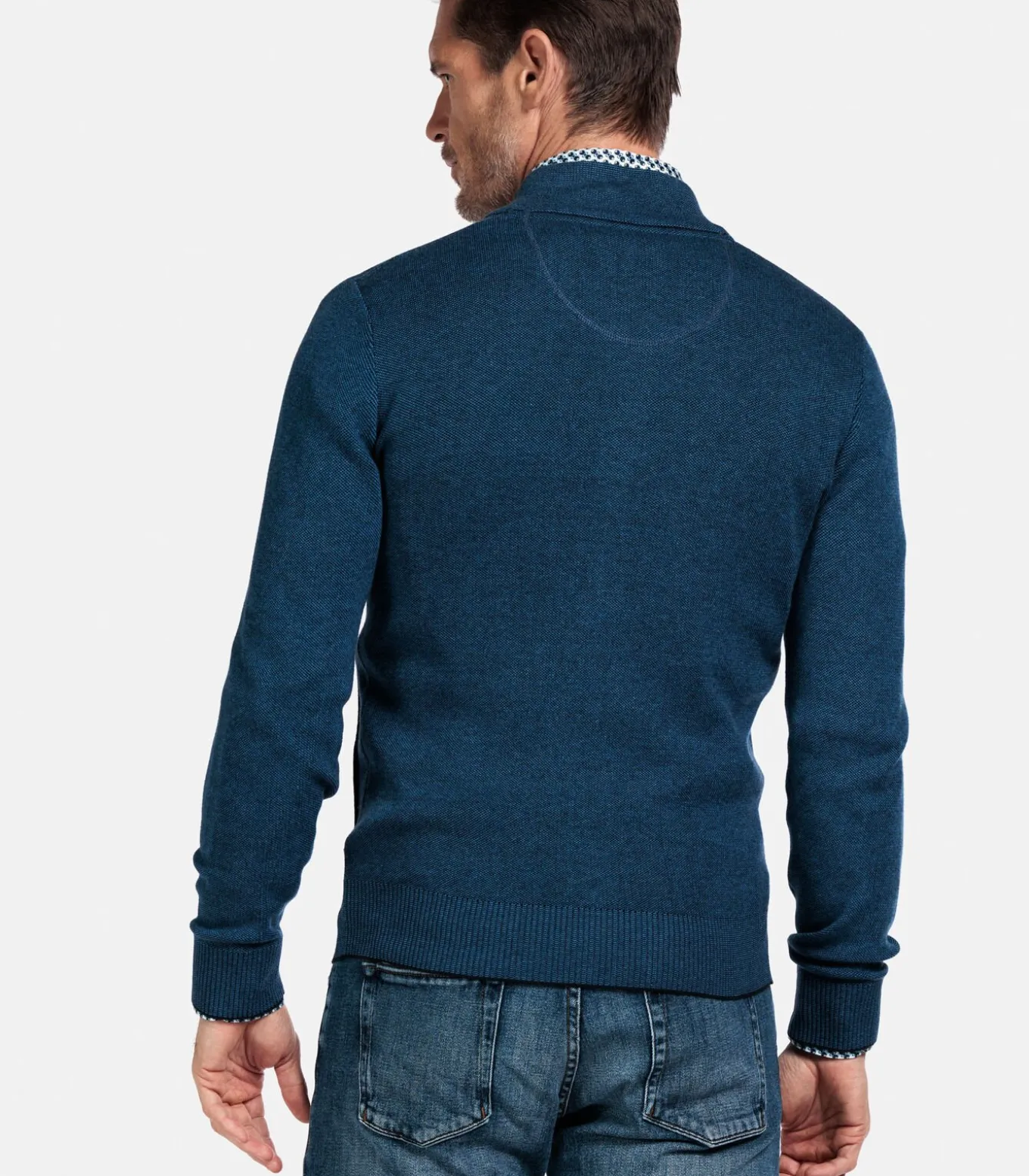 Baileys two-tone vest - Middenblauw