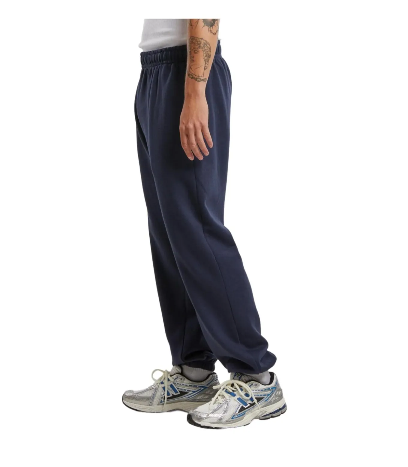 BASIC ESSENTIAL - Joggingbroek - Marineblauw