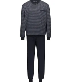Basic lang - pyjama met V-hals