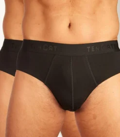 Basics 2-Pack heren sportslips - 32319 - Heren slips met elastische band - Biologisch katoen - Mannen ondergoed