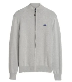 Beige trui met rits voor heren