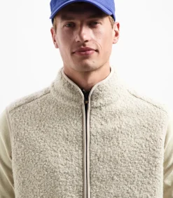 Bodywarmer in zware teddykwaliteit