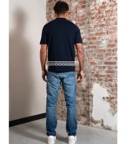 Border resort shirt - dark navy