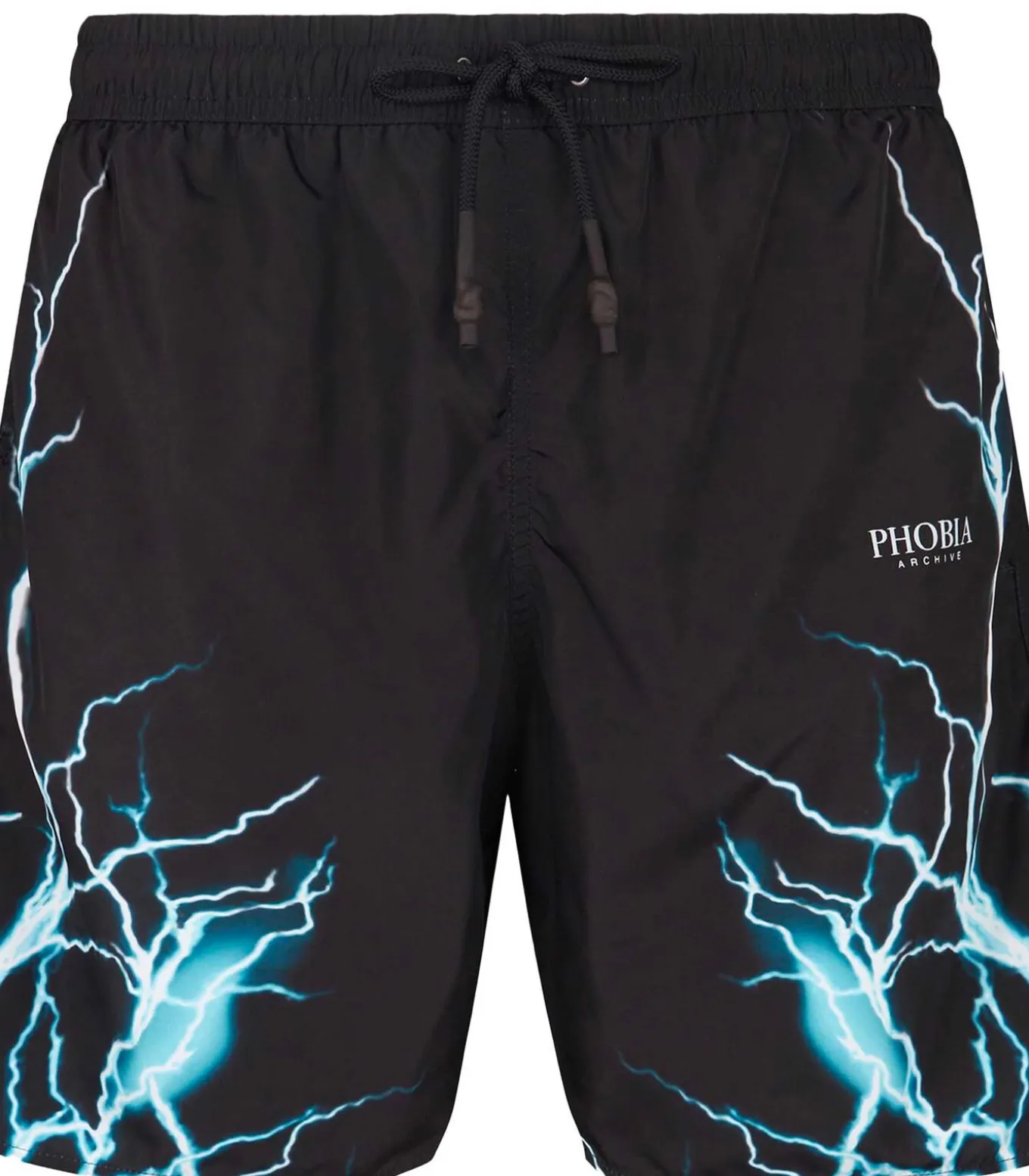 Boxer Phobia Zwemkleding Met Lichtblauwe Bliksem