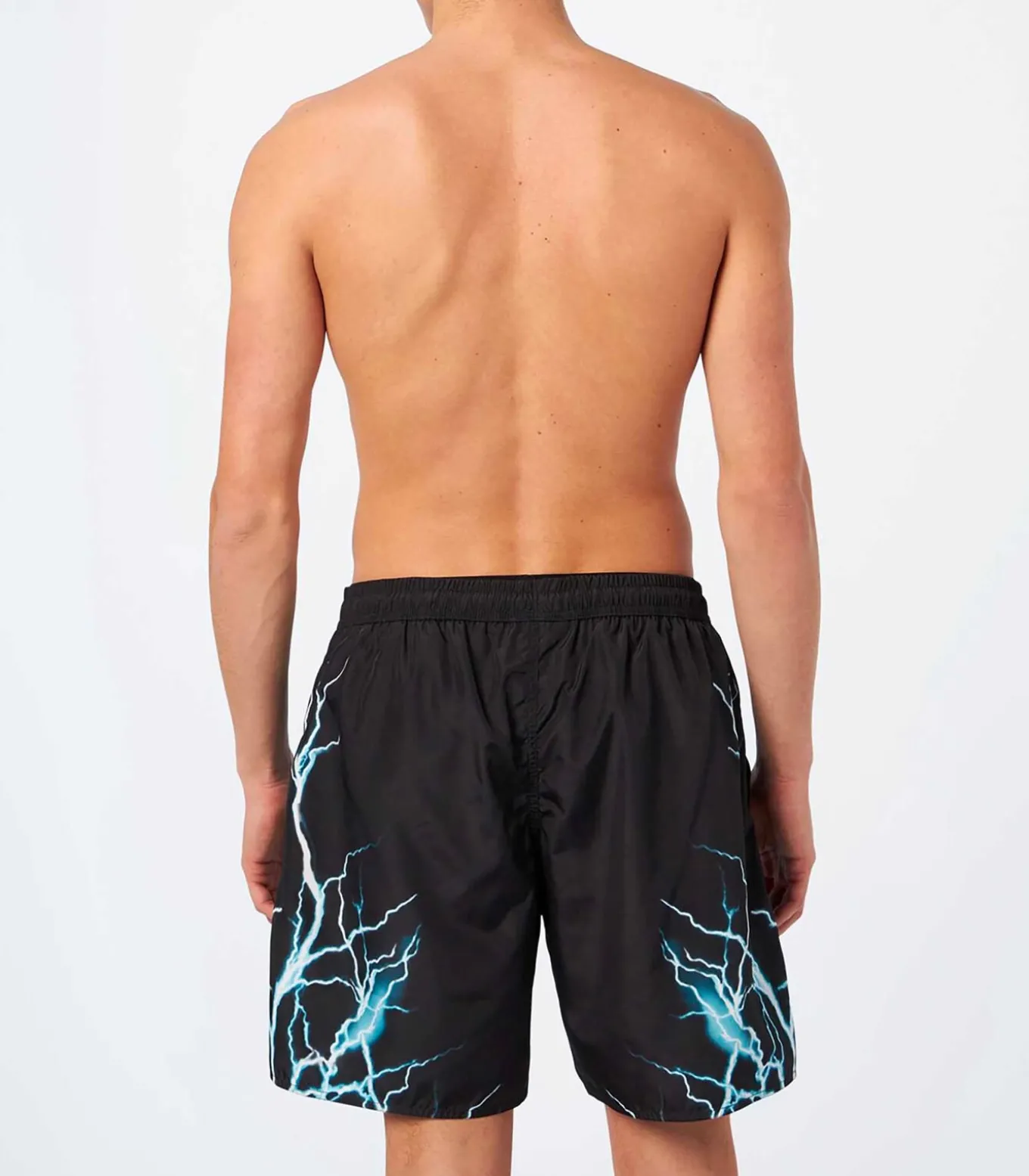 Boxer Phobia Zwemkleding Met Lichtblauwe Bliksem