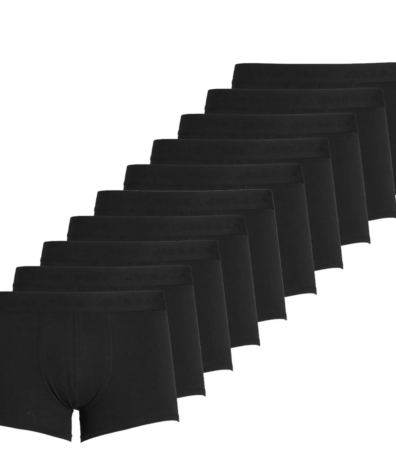 Boxershorts JACTONE IN TONE - 10 pack - Trunks - Zwart
