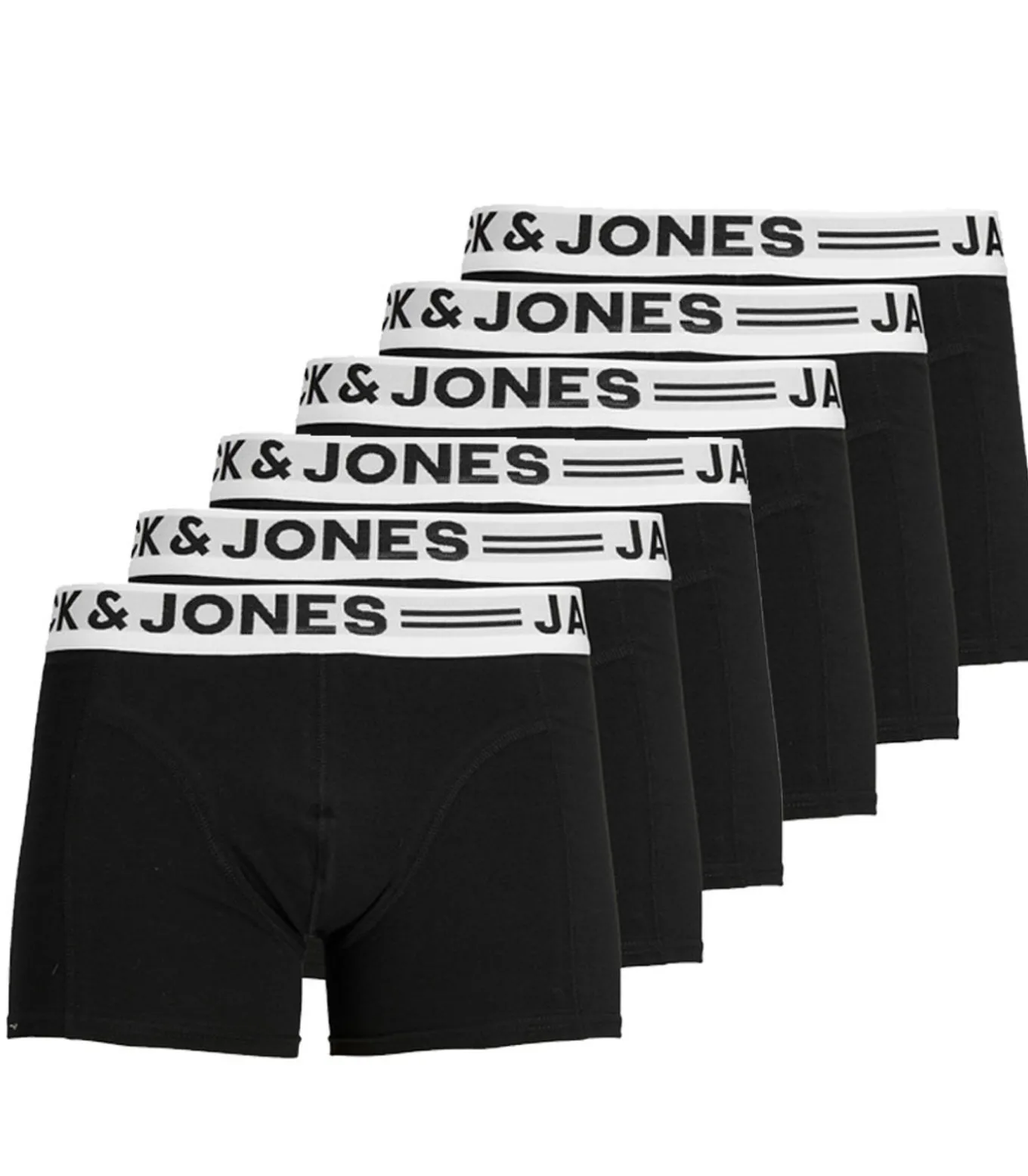 Boxershorts SENSE - 6 pack - Trunks - Zwart