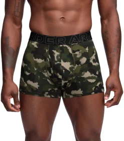 Boxershorts UA PERFORMANCE COTTON - PRINT 3 INCH Set van 3