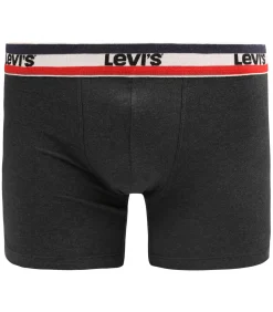 Brief Boxershorts 2-Pack Rood Grijs