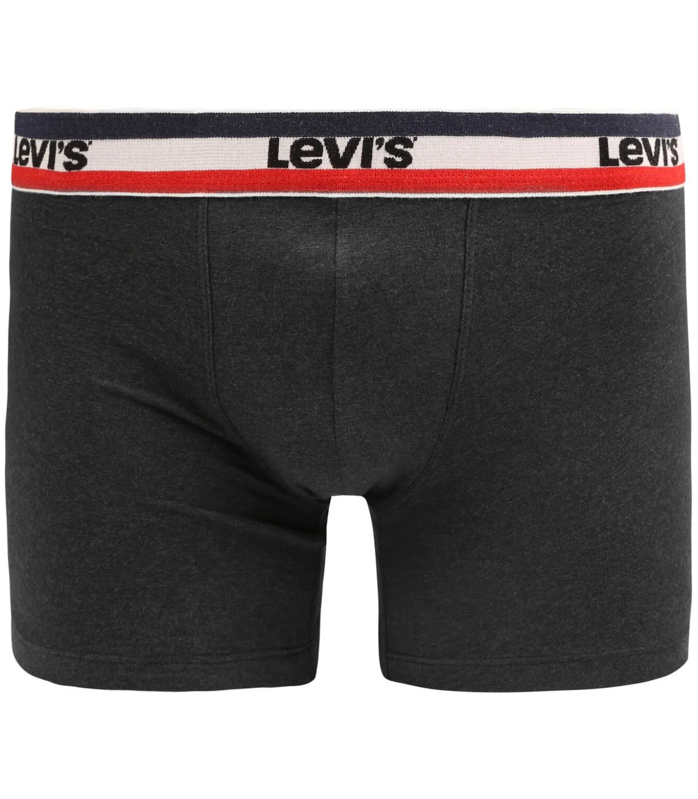Brief Boxershorts 2-Pack Rood Grijs