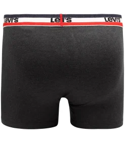 Brief Boxershorts 2-Pack Rood Grijs
