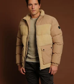 CAMBRI - Warme winterdonsjas met sherpa en quilt