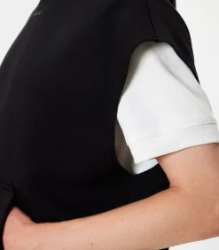 Capuchon kraag Met drukwerk Weste