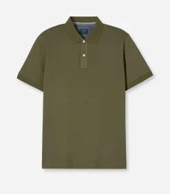 Casual Poloshirt Katoen Groen