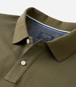 Casual Poloshirt Katoen Groen