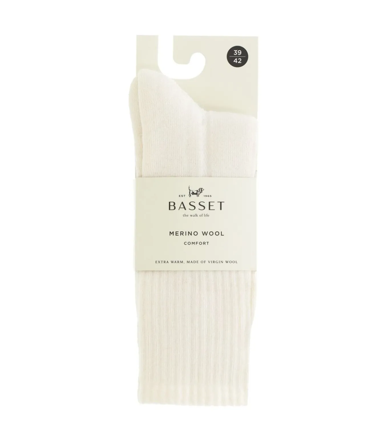 Comfort - Merinowollen Sokken - 3 paar - Off White