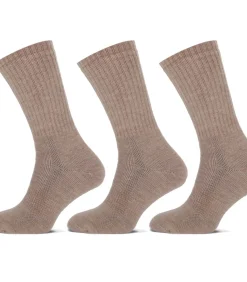 Comfort - Merinowollen Sokken - 3 paar - Beige