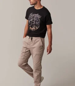 CORNER - Gebreide denim joggingbroek voor heren