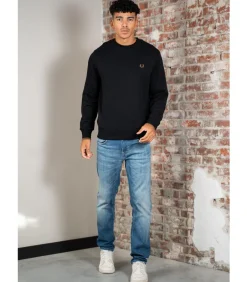 Crew neck sweatshirt - black shaded stone