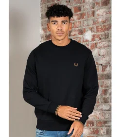 Crew neck sweatshirt - black shaded stone