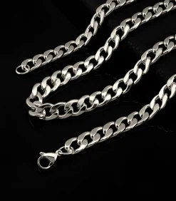 Cuban Ketting - 6mm - Zilver Kleurig - Staal - 60cm