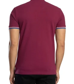 Driekleurig Piqué Poloshirt Met Punt
